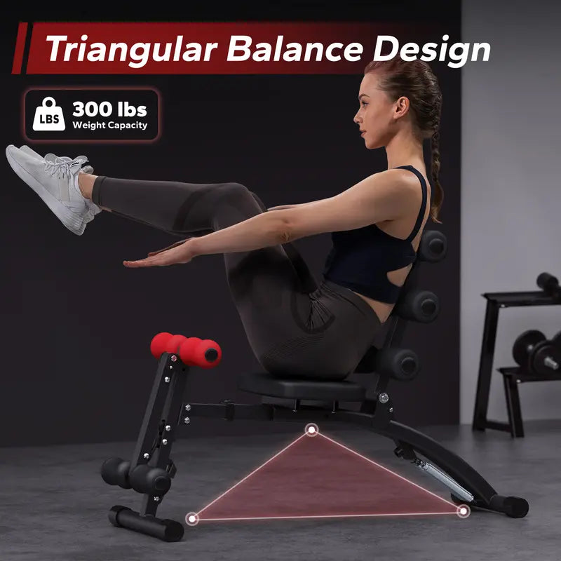 🏋️ MERACH 10-in-1 Ab Machine Workout Bench – Transform Your Core at Home! 💪🔥