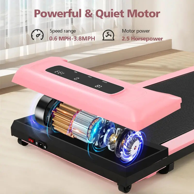 🏃‍♀️ Smart Walking Pad Treadmill – Quiet, Foldable & Remote Controlled for Home or Office Fitness 💼✨