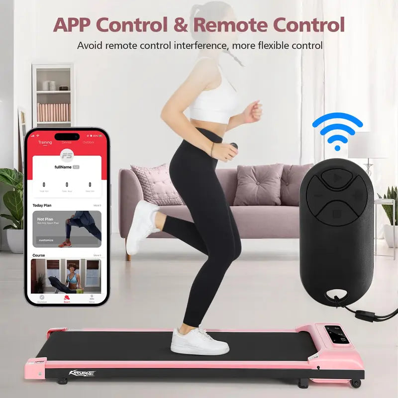 🏃‍♀️ Smart Walking Pad Treadmill – Quiet, Foldable & Remote Controlled for Home or Office Fitness 💼✨